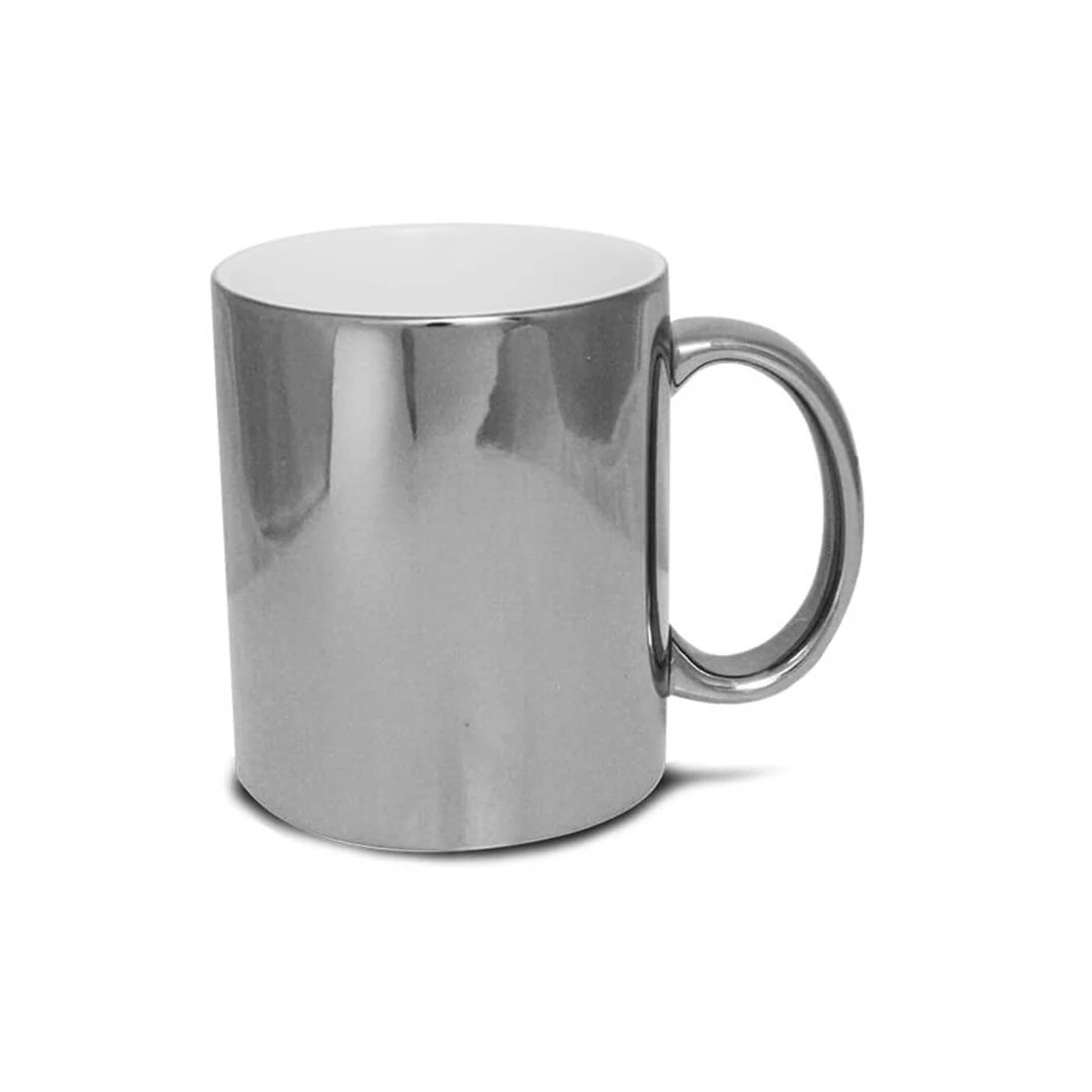 The distinctive shiny colors mug